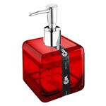 Ficha técnica e caractérísticas do produto Porta Sabonete Liquido Cube Vermelho 20878/0111 Coza
