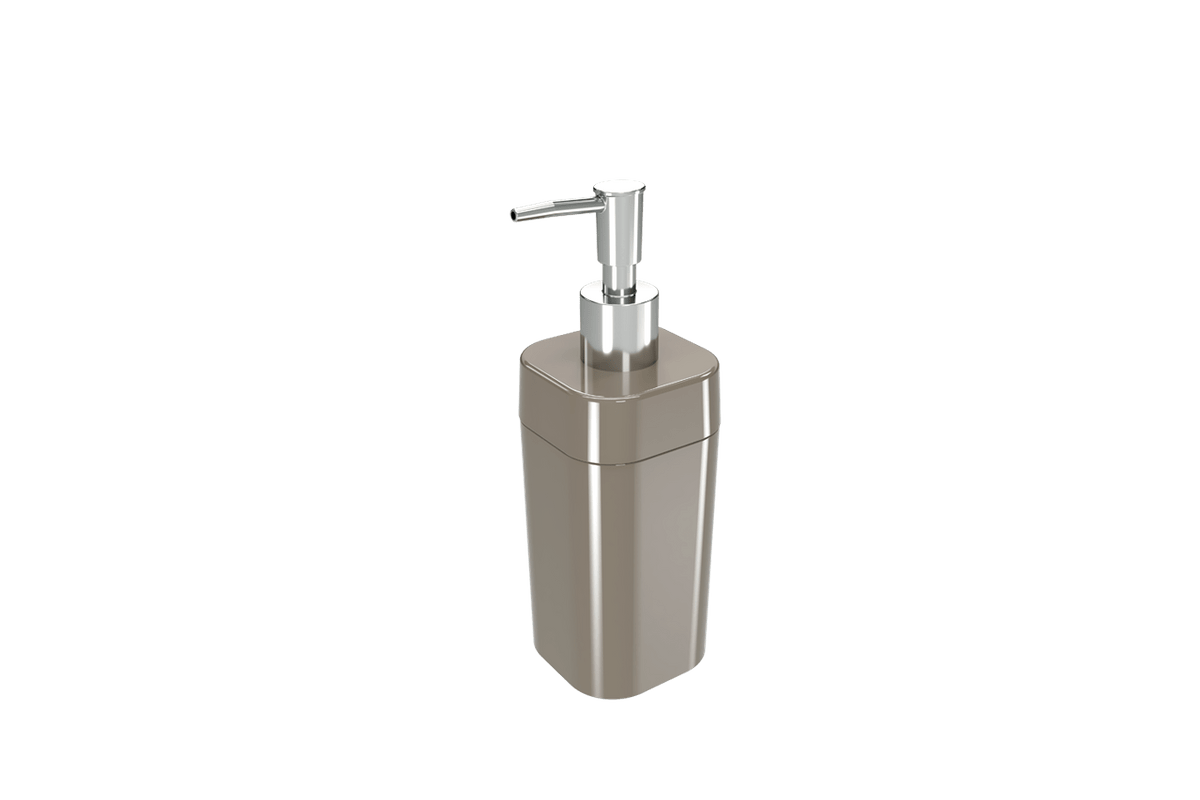 Ficha técnica e caractérísticas do produto Porta-sabonete Líquido Splash - WGR 6,5 X 6,5 X 19,2 Cm 290 Ml Warm Gray Coza
