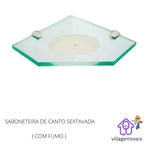 Ficha técnica e caractérísticas do produto Saboneteira De Parede Village (c/ Furo) Inc/incolor