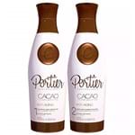 Portier Cacao Kit Shampoo + Ativo 1L