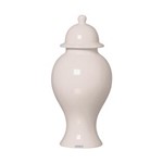 Ficha técnica e caractérísticas do produto Pote de Cerâmica 36cm Off-White Mazzotti - Branco