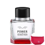 Ficha técnica e caractérísticas do produto Power of Seduction Antonio Banderas EDT - Perfume Masculino 50ml+Beleza na Web Pink - Nécessaire