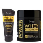 Power Whey Fit Cream Yenzah - Kit Shampoo 200ml + Máscara 480g Kit
