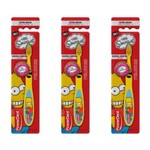 Powerdent The Simpsons + 8 Anos C/ Protetor Escova Dental (kit C/03)