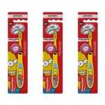 Ficha técnica e caractérísticas do produto Powerdent The Simpsons + 8 Anos C/ Protetor Escova Dental (Kit C/03)