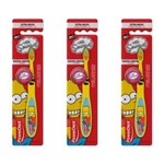 Ficha técnica e caractérísticas do produto Powerdent The Simpsons + 8 Anos com Protetor Escova Dental - Kit com 03