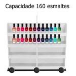 Ficha técnica e caractérísticas do produto Prateleira Carrinho Móvel Display para 160 Esmaltes Manicure