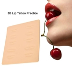 Ficha técnica e caractérísticas do produto Prática tatuagem Lip 3D pele de silicone Fake Tattoo pele
