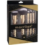 Precious Gold Kit com Pincéis Profissionais para Maquiagem ED006 Macrilan
