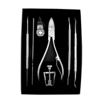 Ficha técnica e caractérísticas do produto Prego 7pcs / set Manicure Prego Clippers Pedicure Set portátil de viagem Higiene Kit de aço inoxidável cortador Set Ferramenta