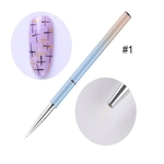 Ficha técnica e caractérísticas do produto Prego l¨¢pis Fototerapia Carved Colored Gel Pen desenhando linhas prego Pen Rod