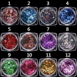 Ficha técnica e caractérísticas do produto Nail Pó Laser Laser Importados Glitter Nail Art Nail Glitter Moda jóias