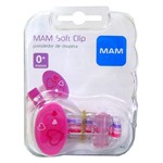 Ficha técnica e caractérísticas do produto Prendedor de Chupeta Soft Girls - Rosa - MAM - Mam