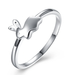 Ficha técnica e caractérísticas do produto Presente Anel Coelho Forma Mulheres Anel doce Dedo bonito para o anel de casamento do partido