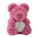 Ficha técnica e caractérísticas do produto Presente de anivers¨¢rio da flor Eterno eterno abra?o Rose Bear Doll Feminino PE