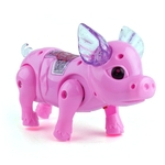 Ficha técnica e caractérísticas do produto Presente Para Leash Namorada neto Toy pequeno m¨²sica Luminous el¨¦trica Pig