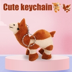 Ficha técnica e caractérísticas do produto Presente Toy Cadeia bonito macias Camelos Pendant Llama chave engra?ada Stuffed Plush Doll Crian?as
