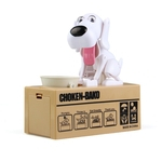 Ficha técnica e caractérísticas do produto LOS Presentes de aniversário do presente do cão Piggy Save Money Banco Poupar dinheiro Pot Coin Box criativa Children's toy