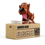 Ficha técnica e caractérísticas do produto Presentes de aniversário do presente do cão Piggy Save Money Banco Poupar dinheiro Pot Coin Box criativa Mealheiro
