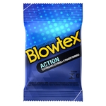 Ficha técnica e caractérísticas do produto Preservativo Blowtex Action 3 Unidades