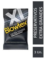Ficha técnica e caractérísticas do produto Preservativo Blowtex Extra Grande C/ 3 Unidades