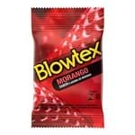 Ficha técnica e caractérísticas do produto Preservativo Blowtex Morango Beijável