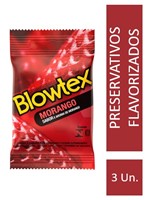 Ficha técnica e caractérísticas do produto Preservativo Blowtex Morango C/ 3 Unidades