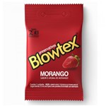 Ficha técnica e caractérísticas do produto Preservativo Blowtex Morango 3 Unidades - BLOWTEX