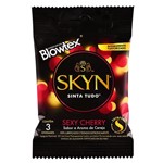 Ficha técnica e caractérísticas do produto Preservativo Blowtex Skyn Sexy Cherry 3 Unidades
