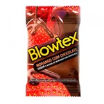 Ficha técnica e caractérísticas do produto Preservativo Blowtez Morango com Chocolate 3 Unidades - Blowtex