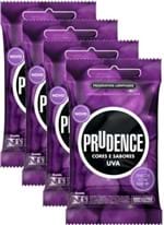 Ficha técnica e caractérísticas do produto Preservativo com Sabor Uva (3 Un) Prudence - Boutique Apimentada
