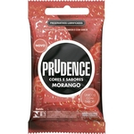 Preservativo Cores e Sabores Morango - 12 embalagens c/ 3 unidades - Prudence