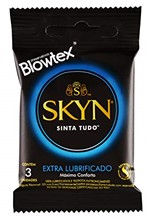 Ficha técnica e caractérísticas do produto Preservativo Extra Lubrificado com 3 Unidades, SKYN