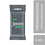 Ficha técnica e caractérísticas do produto Preservativo JONTEX Lubrificado Confort Plus 6 Unidades