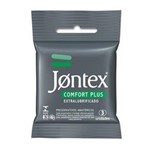Ficha técnica e caractérísticas do produto Preservativo Jontex Lubrificado Confort Plus 3 Unidades