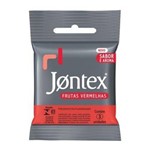 Ficha técnica e caractérísticas do produto Preservativo Jontex Lubrificado Frutas Vermelhas 3 Unidades