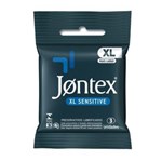 Ficha técnica e caractérísticas do produto Preservativo Jontex Lubrificado Xl Sensitive 3 Unidades