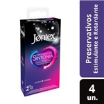 Ficha técnica e caractérísticas do produto Preservativo Jontex Orgasmo em Sintonia com 4 Unidades