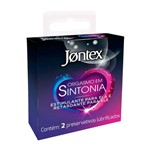 Ficha técnica e caractérísticas do produto Preservativo Jontex Orgasmo em Sintonia 2 Unidades