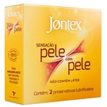 Ficha técnica e caractérísticas do produto Preservativo Jontex pele com pele 2 unidades