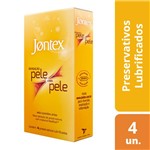 Ficha técnica e caractérísticas do produto Preservativo Jontex Sensação Pele com Pele 4 Unidades