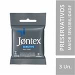 Ficha técnica e caractérísticas do produto Preservativo Jontex Sensitive com 3 Un