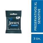 Ficha técnica e caractérísticas do produto Preservativo Jontex Xl Sensitive 3 Unidades
