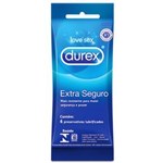 Ficha técnica e caractérísticas do produto Preservativo Lubrificado Durex Extra Seguro – 6 Unidades