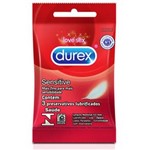 Ficha técnica e caractérísticas do produto Preservativo Lubrificado Durex Sensitive – 3 Unidades