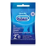 Ficha técnica e caractérísticas do produto Preservativo Lubrificado Durex XL – 3 Unidades