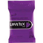Ficha técnica e caractérísticas do produto Preservativo Lubrificado Lovetex Uva - 3 Unidades