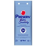 Ficha técnica e caractérísticas do produto Preservativo Lubrificado Preserv Extra Sensitivity C/ 6 Unidades