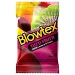 Preservativo Lubrificado Tutti-Fruti - 12 embalagens c/ 3 unidades - Blowtex