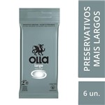 Ficha técnica e caractérísticas do produto Preservativo Olla Lubrificado Large 6 Unidades